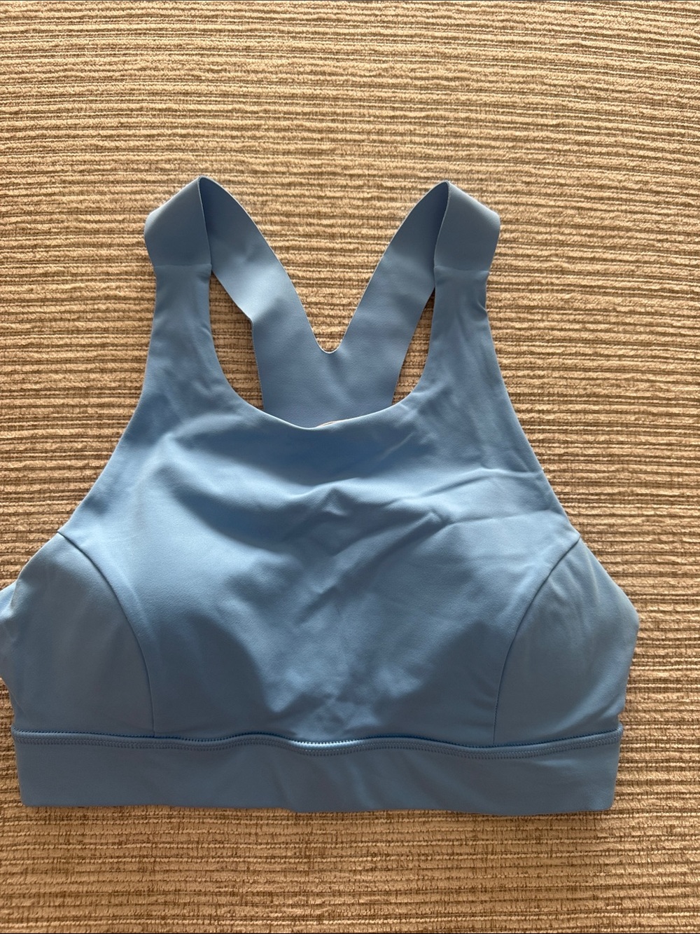 Lululemon Women's High-Neck Light Blue Sports Bralette